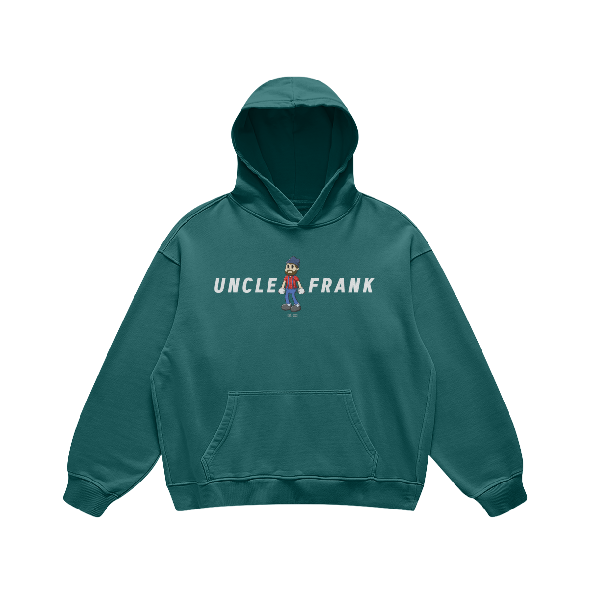 Basic Frank Hoodie white logo