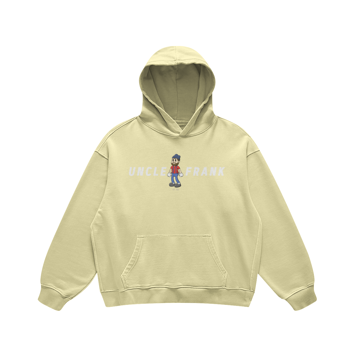 Basic Frank Hoodie white logo