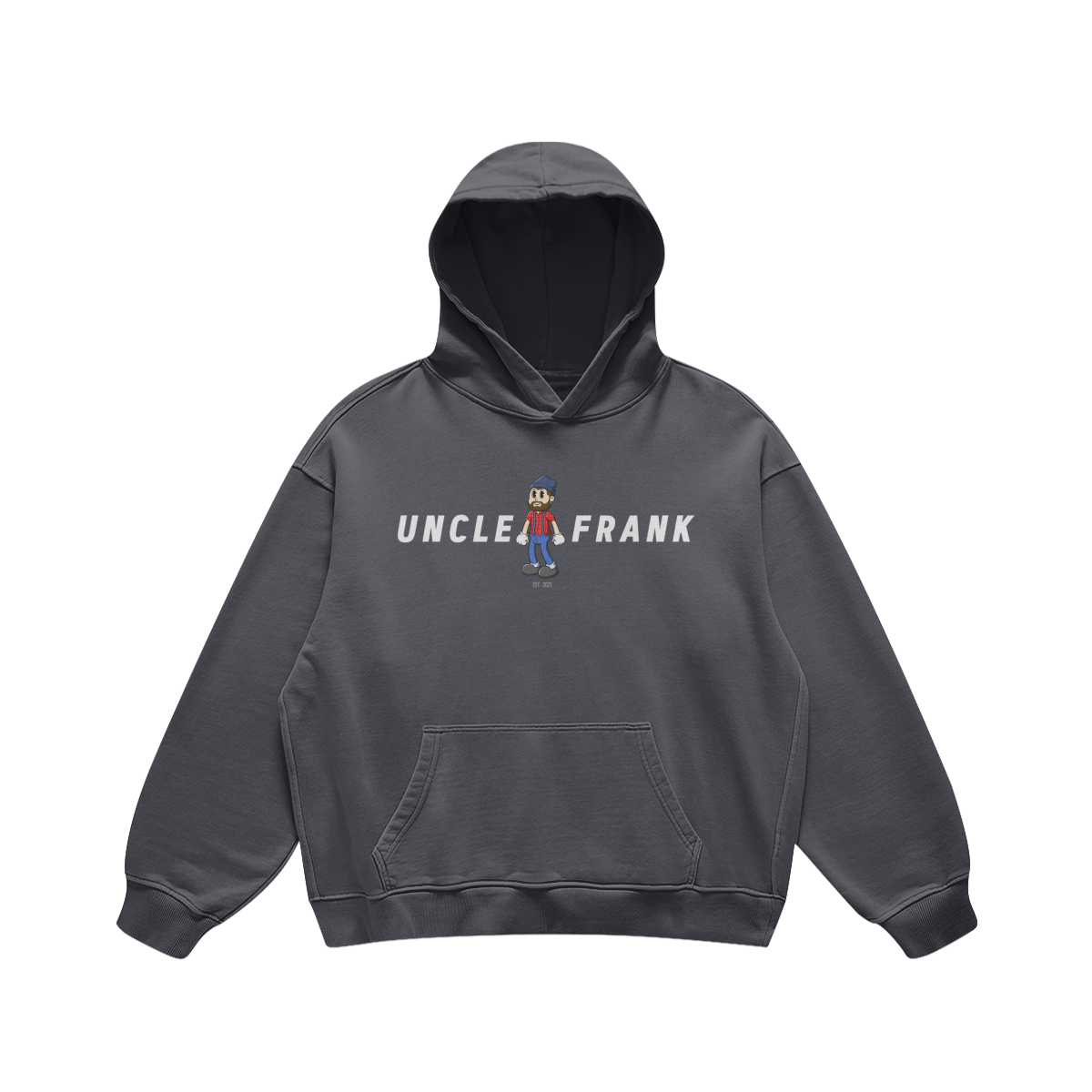 Basic Frank Hoodie white logo